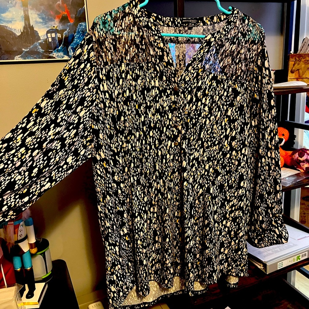 Ava & Grace Plus Size 2X 3/4 Sleeve Top